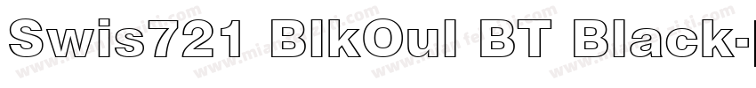 Swis721 BlkOul BT Black字体转换